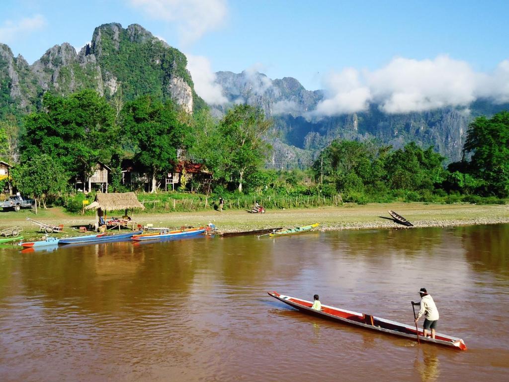 Villa Nam Song Vang Vieng Dış mekan fotoğraf